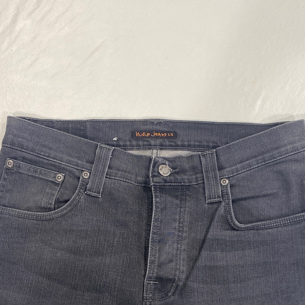 Nudie Jeans Men's Dark Gray Slim Jeans